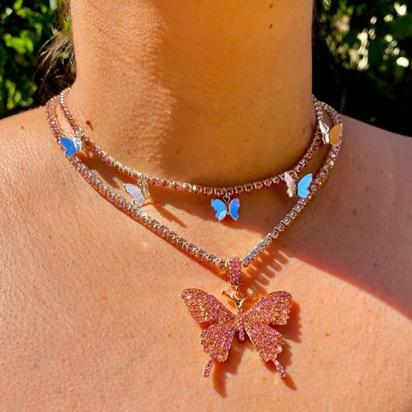 Butterfly Jewelry : Choker & Necklace 🦋 - Picture 1 of 1